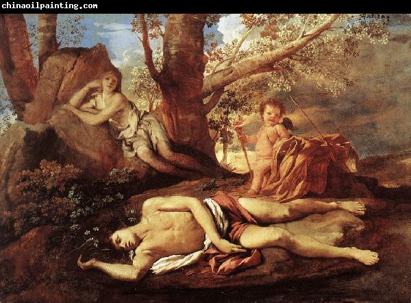 Nicolas Poussin E-cho and Narcissus