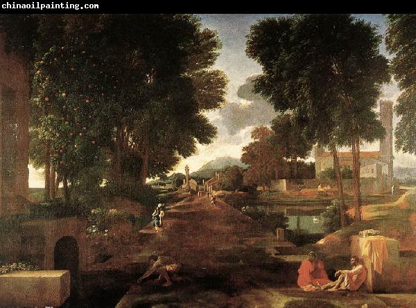 Nicolas Poussin A Roman Road 1648 Oil on canvas