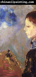 Odilon Redon Portrait of Ari Redon with Sailor Collar