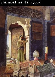Osman Hamdy Bey Old Man before Children's Tombs