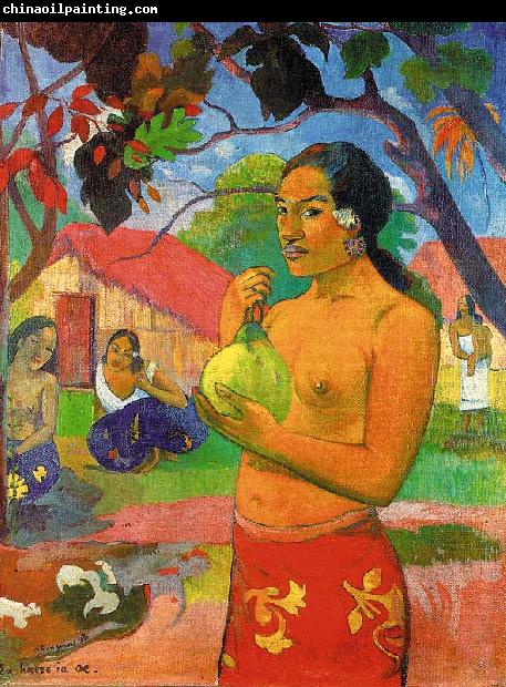 Paul Gauguin Woman Holding a Fruit