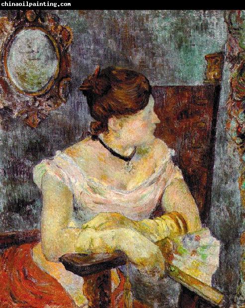 Paul Gauguin Madame Mette Gauguin in Evening Dress