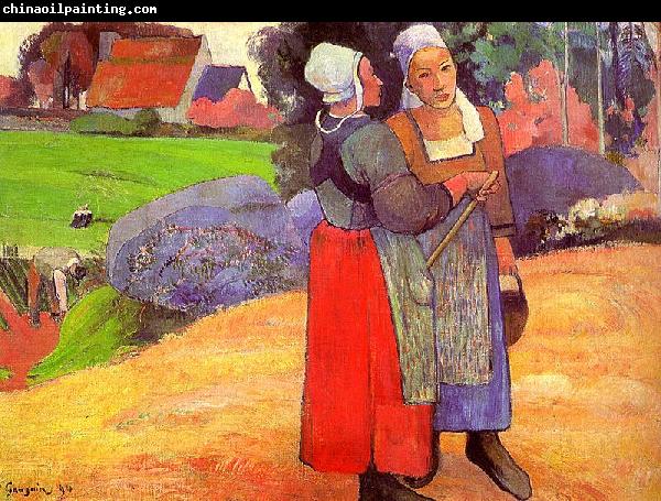 Paul Gauguin Breton Peasants