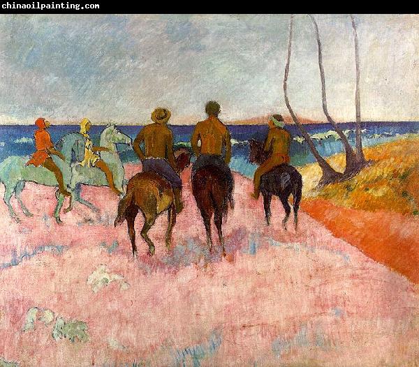 Paul Gauguin Riders on the Beach