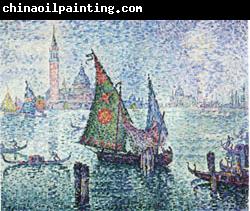 Paul Signac The Green Sail,Venice