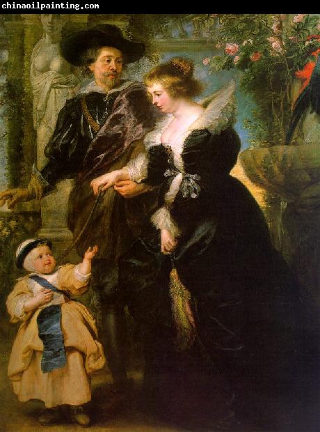 Peter Paul Rubens Rubens with his Wife, Helene Fourmont and Their Son, Peter Paul