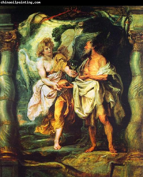 Peter Paul Rubens The Prophet Elijah Receiving Bread and Water from an Angel