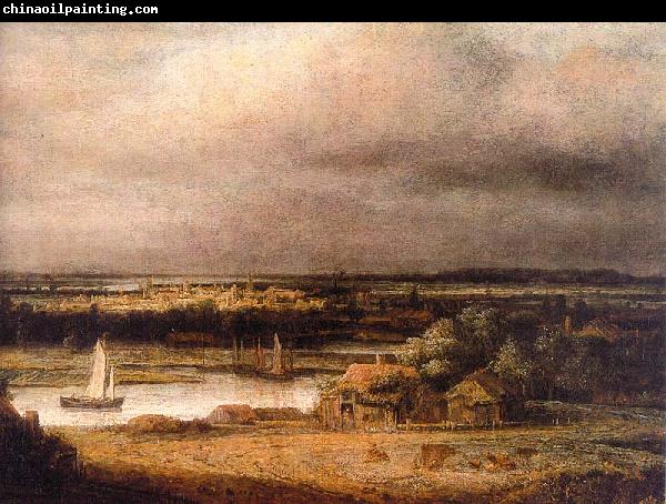 Philips Koninck Wide River Landscape