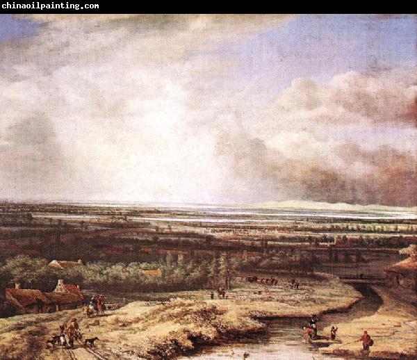 Philips Koninck An Extensive Landscape with a Hawking Party