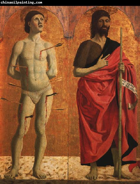 Piero della Francesca St.Sebastian and St.John the Baptist