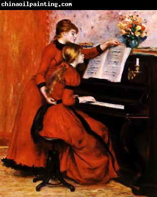 Pierre Renoir Two Young Girls at the Piano