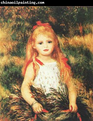 Pierre Renoir Girl with Sheaf of Corn