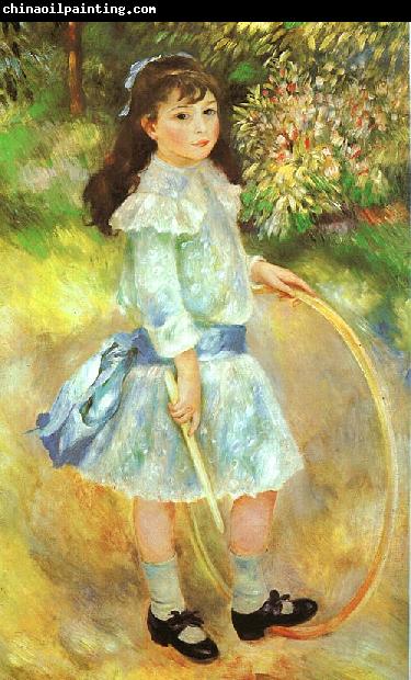 Pierre Renoir Girl with a Hoop