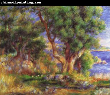 Pierre Renoir Landscape on the Coast near Menton