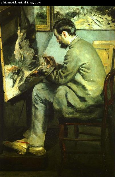 Pierre Renoir Bazille at his Easel