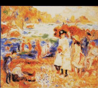 Pierre Renoir Beach Scene