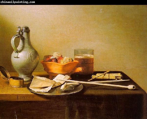 Pieter Claesz Pipes and Brazier