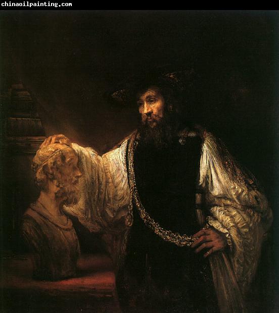 Rembrandt Aristotle with a Bust of Homer