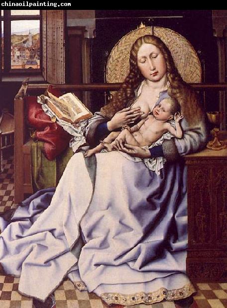 Robert Campin The Virgin and the Child Before a Fire Screen