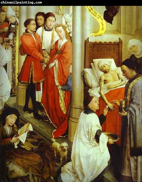 Rogier van der Weyden Altarpiece.Ordination