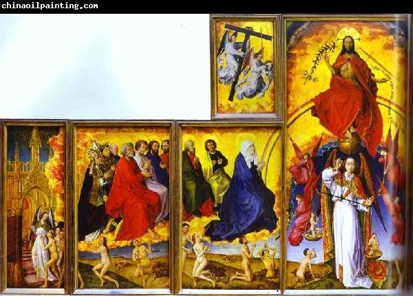 Rogier van der Weyden Beaune Altarpiece interior showing the Last Judgment