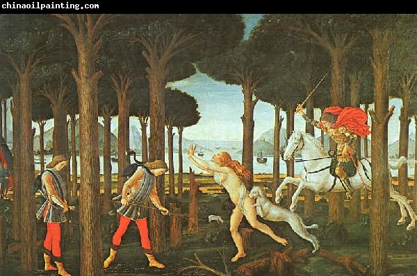 Sandro Botticelli Panel II of The Story of Nastagio degli Onesti