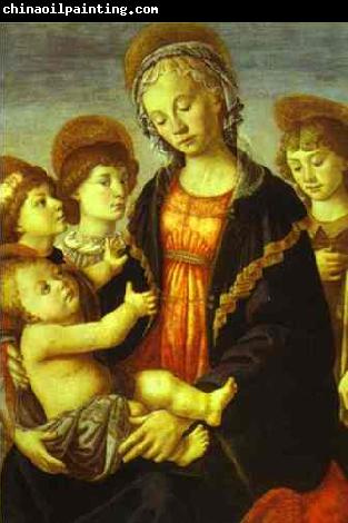 Sandro Botticelli Madonna and Child, Two Angels and the Young St. John the Baptist