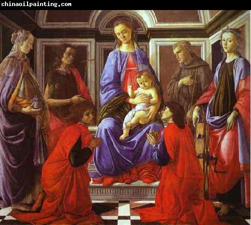 Sandro Botticelli Madonna and Child with Six Saints