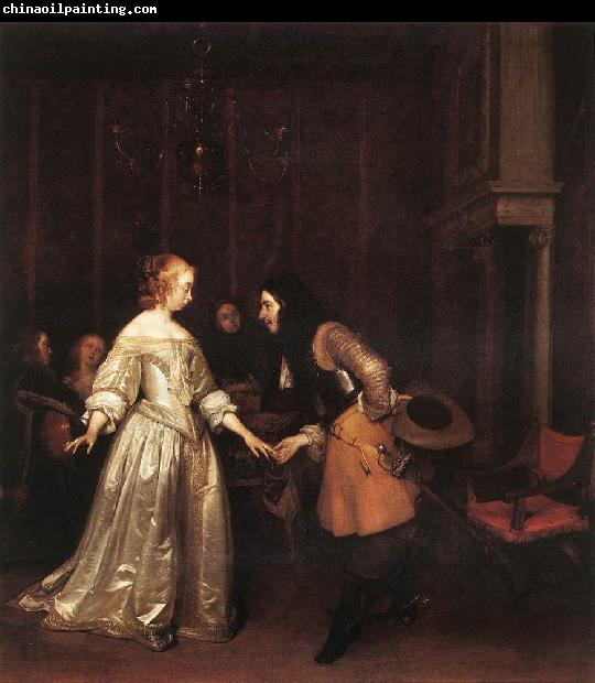 TERBORCH, Gerard The Dancing Couple rt