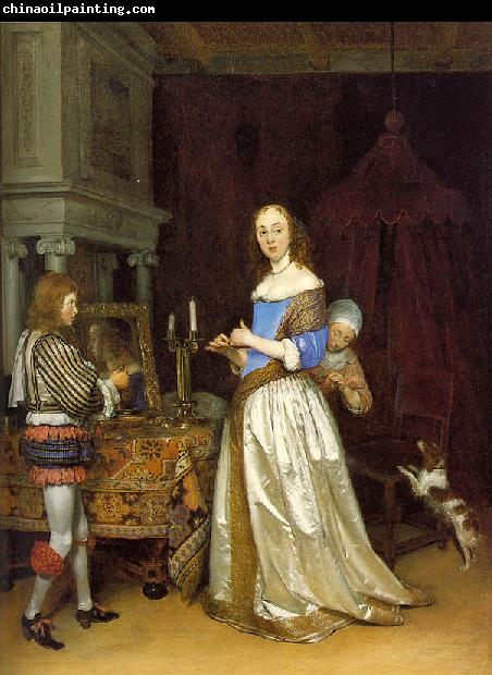 TERBORCH, Gerard Lady at her Toilette atf