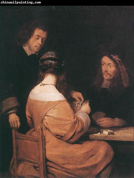 TERBORCH, Gerard Card-Players awr