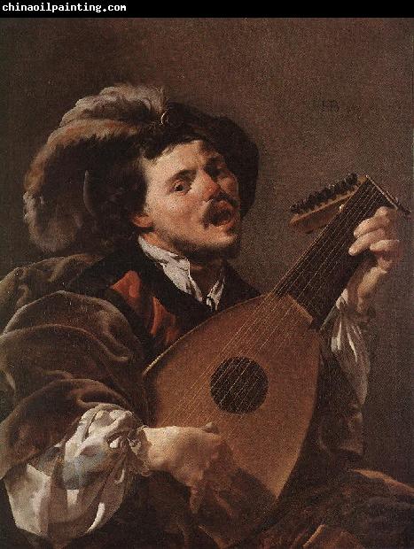 TERBRUGGHEN, Hendrick Lute Player awr