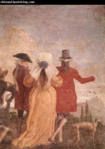 TIEPOLO, Giovanni Domenico The Promenade art