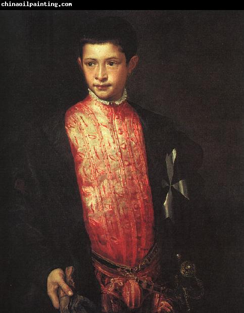 TIZIANO Vecellio Portrait of Ranuccio Farnese ar