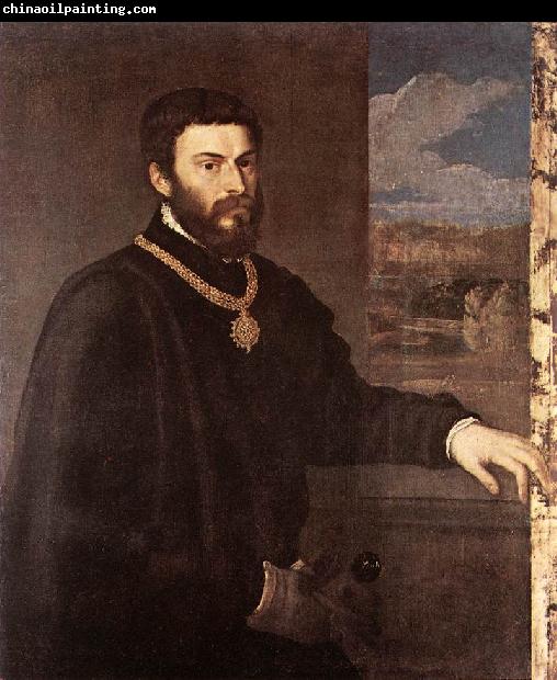 TIZIANO Vecellio Portrait of Count Antonio Porcia t