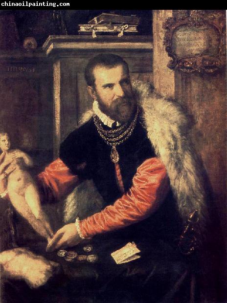 TIZIANO Vecellio Portrait of Jacopo Strada wa r