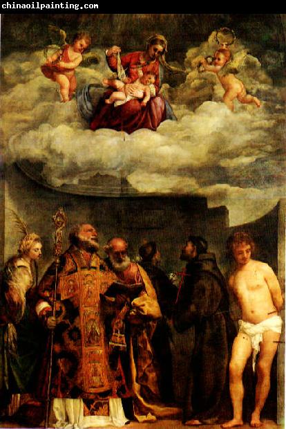 TIZIANO Vecellio Madonna of Frari dg