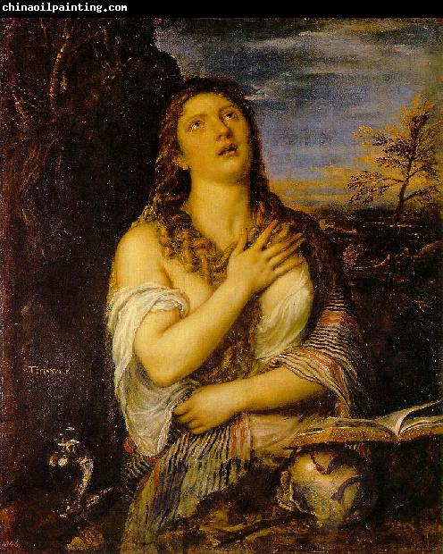 TIZIANO Vecellio Penitent Mary Magdalen r