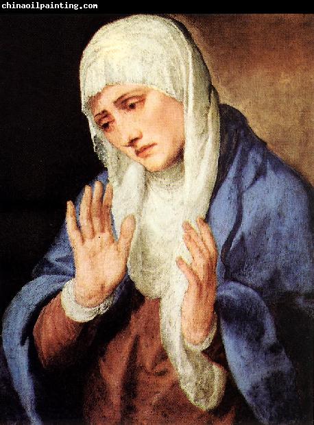 TIZIANO Vecellio Mater Dolorosa (with outstretched hands) aer