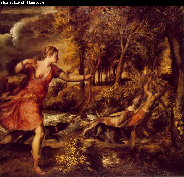 TIZIANO Vecellio Death of Actaeon jhfy