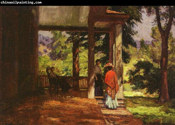 Theodore Clement Steele Woman on the Porch