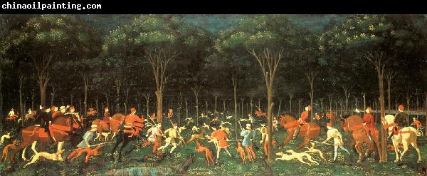 UCCELLO, Paolo The Hunt in the Forest aer