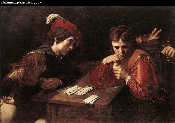 VALENTIN DE BOULOGNE Card-sharpers at