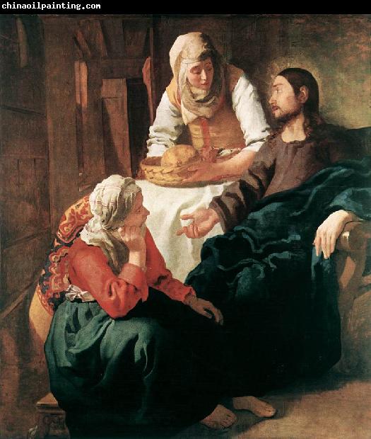 VERMEER VAN DELFT, Jan Christ in the House of Martha and Mary  r