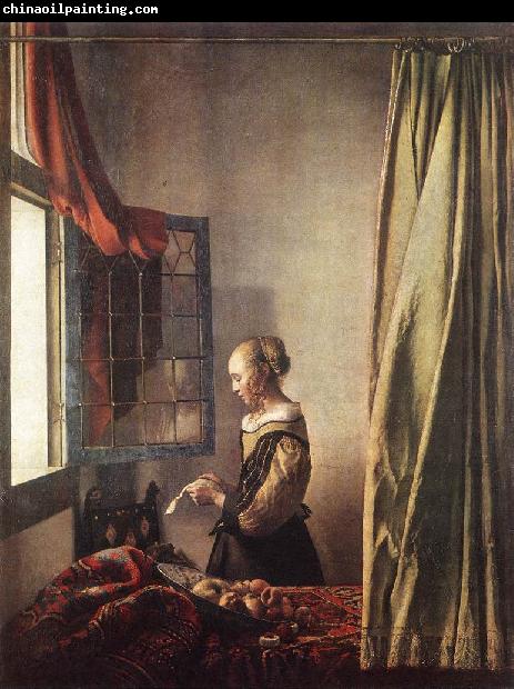 VERMEER VAN DELFT, Jan Girl Reading a Letter at an Open Window t