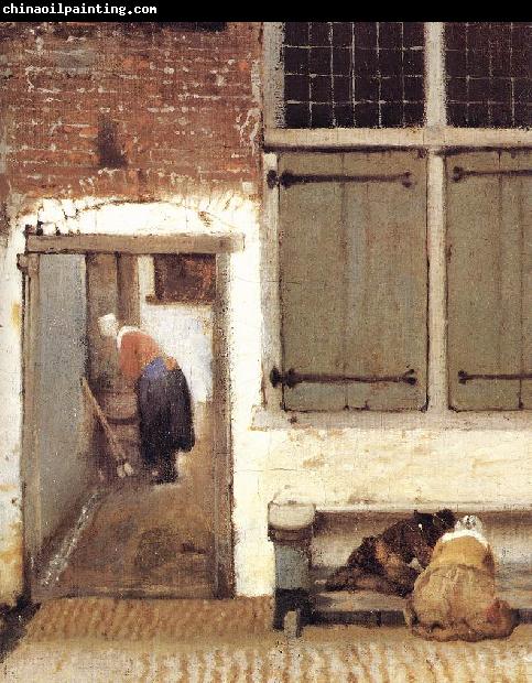 VERMEER VAN DELFT, Jan The Little Street (detail) wt