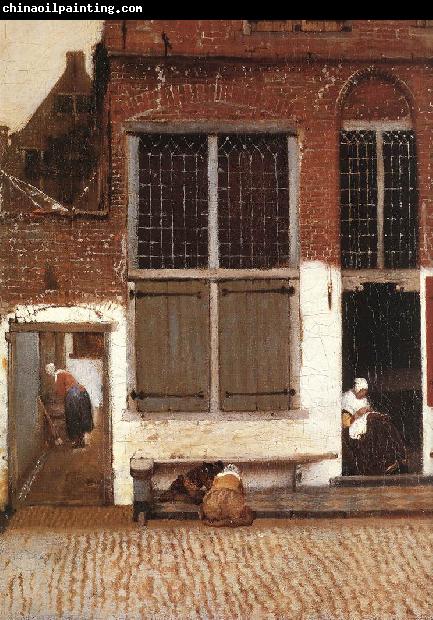 VERMEER VAN DELFT, Jan The Little Street (detail)  et