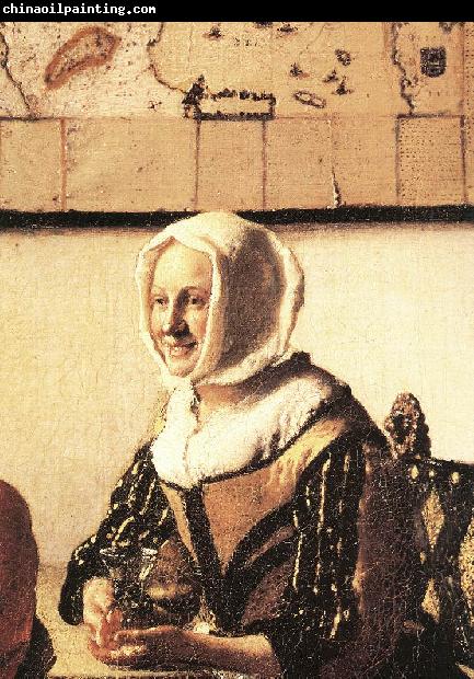 VERMEER VAN DELFT, Jan Officer with a Laughing Girl (detail)  ar