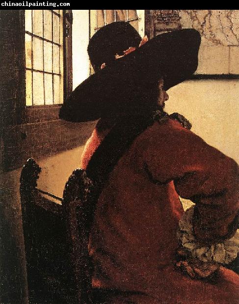 VERMEER VAN DELFT, Jan Officer with a Laughing Girl (detail)  jhg