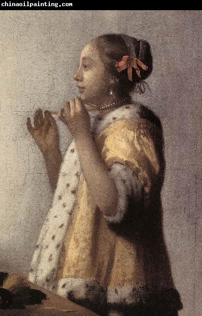 VERMEER VAN DELFT, Jan Woman with a Pearl Necklace (detail)  gff